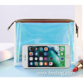 New Waterproof Female Transparent Laser Cosmetic Bag TPU Stylish Wash Toiletry Organizer Bag Clear Portable Make Up Bags